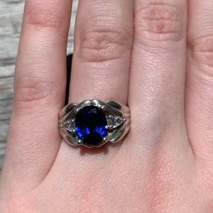 Large Sapphire Ring 😍✨💍